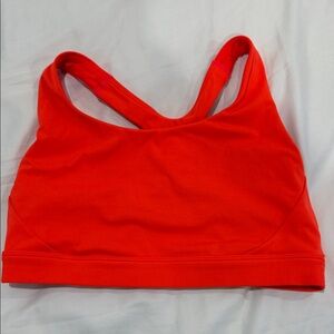 Athleta Neon Orange Sports Bra